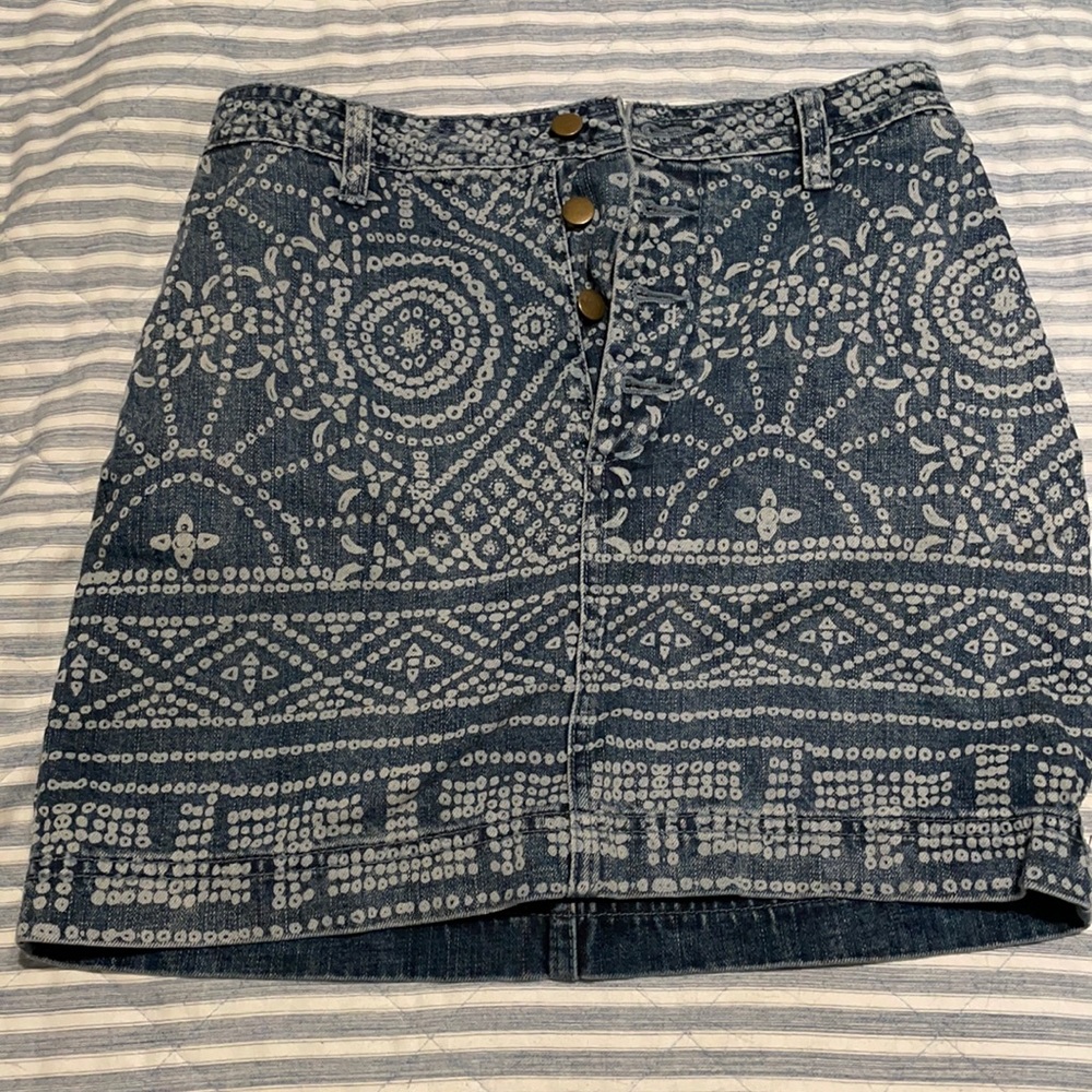 Free people denim skirt
